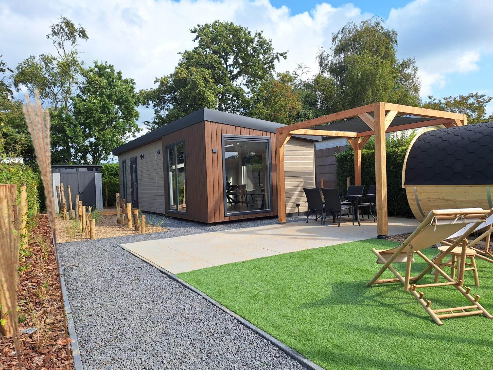 'Relax Lodge Sea' - Wellness Lodge In Zeeland - Private Sauna - Airco - Garden - Outdoor Swimming Pool - Free Wifi, Towels & Bed Linen Heinkenszand Exterior foto